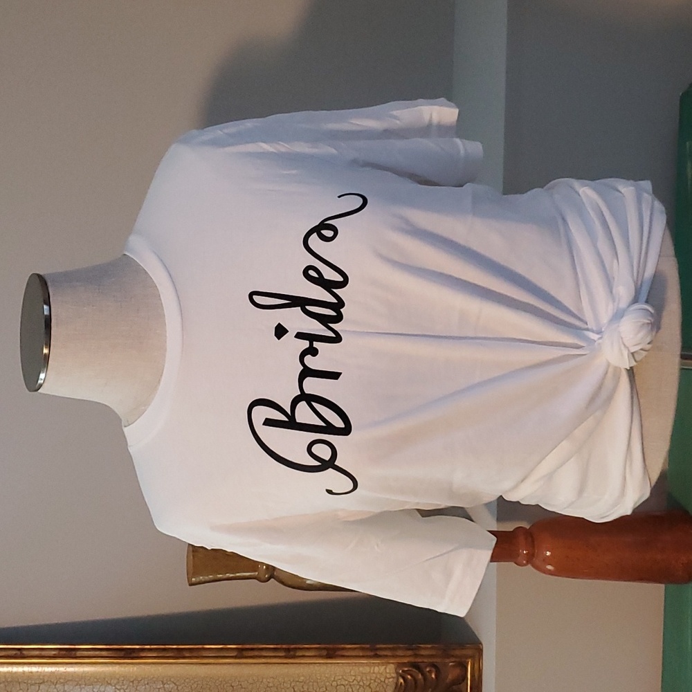 Canvas XL white Bride Tshirt